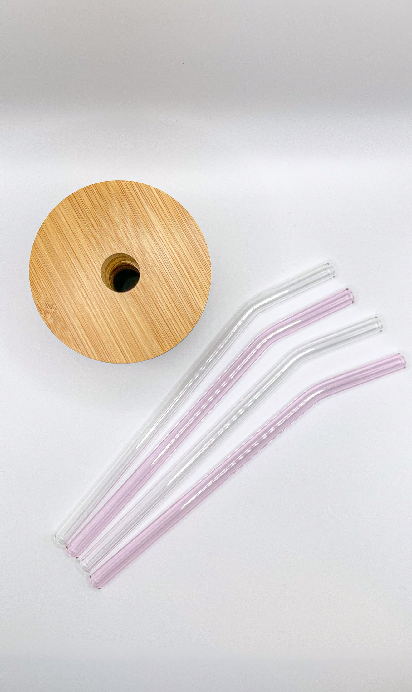 Reusable Glass Straws – Amber, Pink, Green & Clear | Eco-Friendly Straw for Libbey Glass Cups, Tumblers & Iced Coffee
