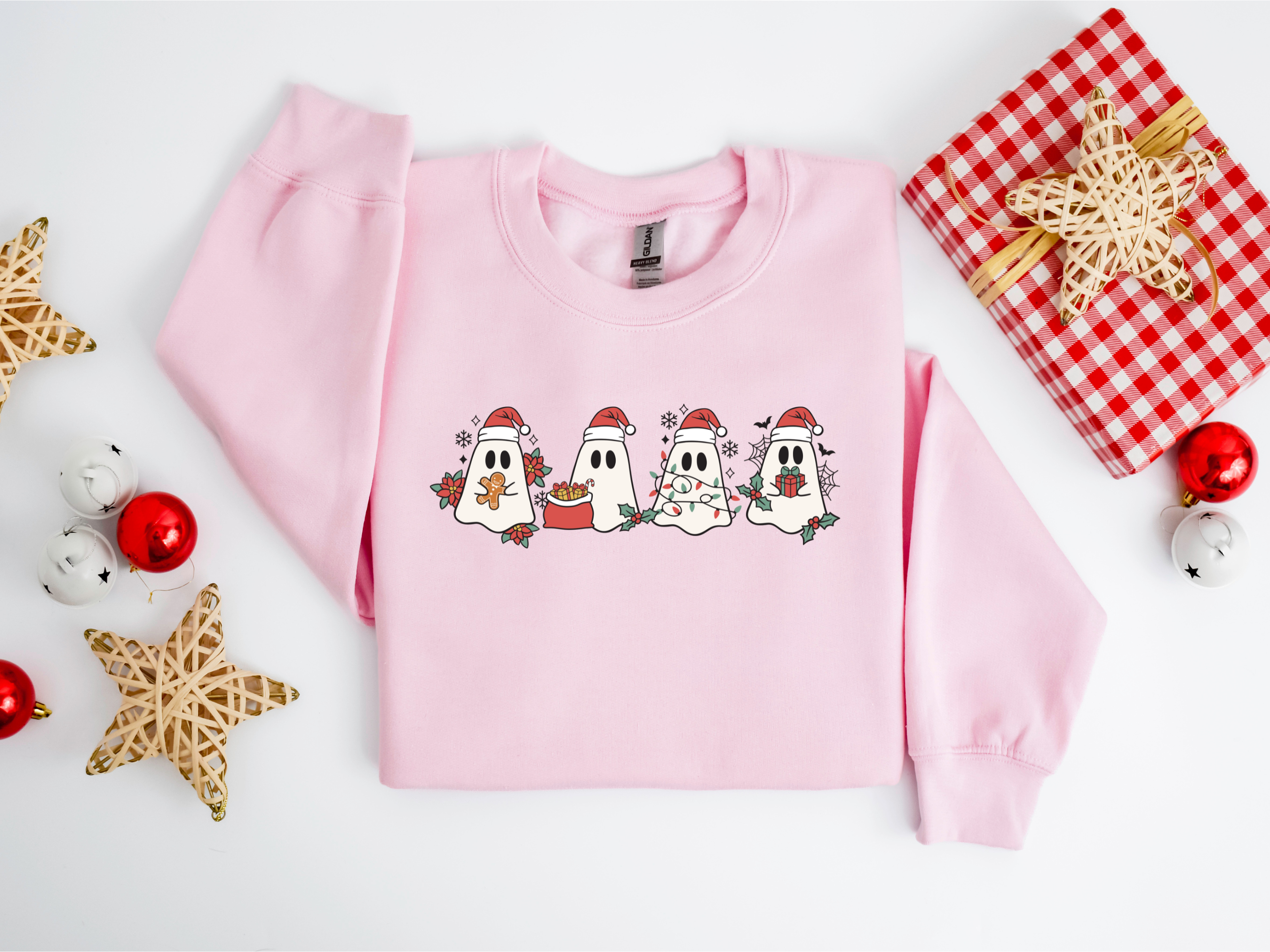 Ghosts Christmas DTF Transfer | Ready to Press Christmas DTF Transfers