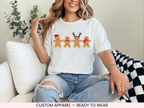 Gingerbread Men Graphic T-shirt | Comfy Unisex Christmas Shirt