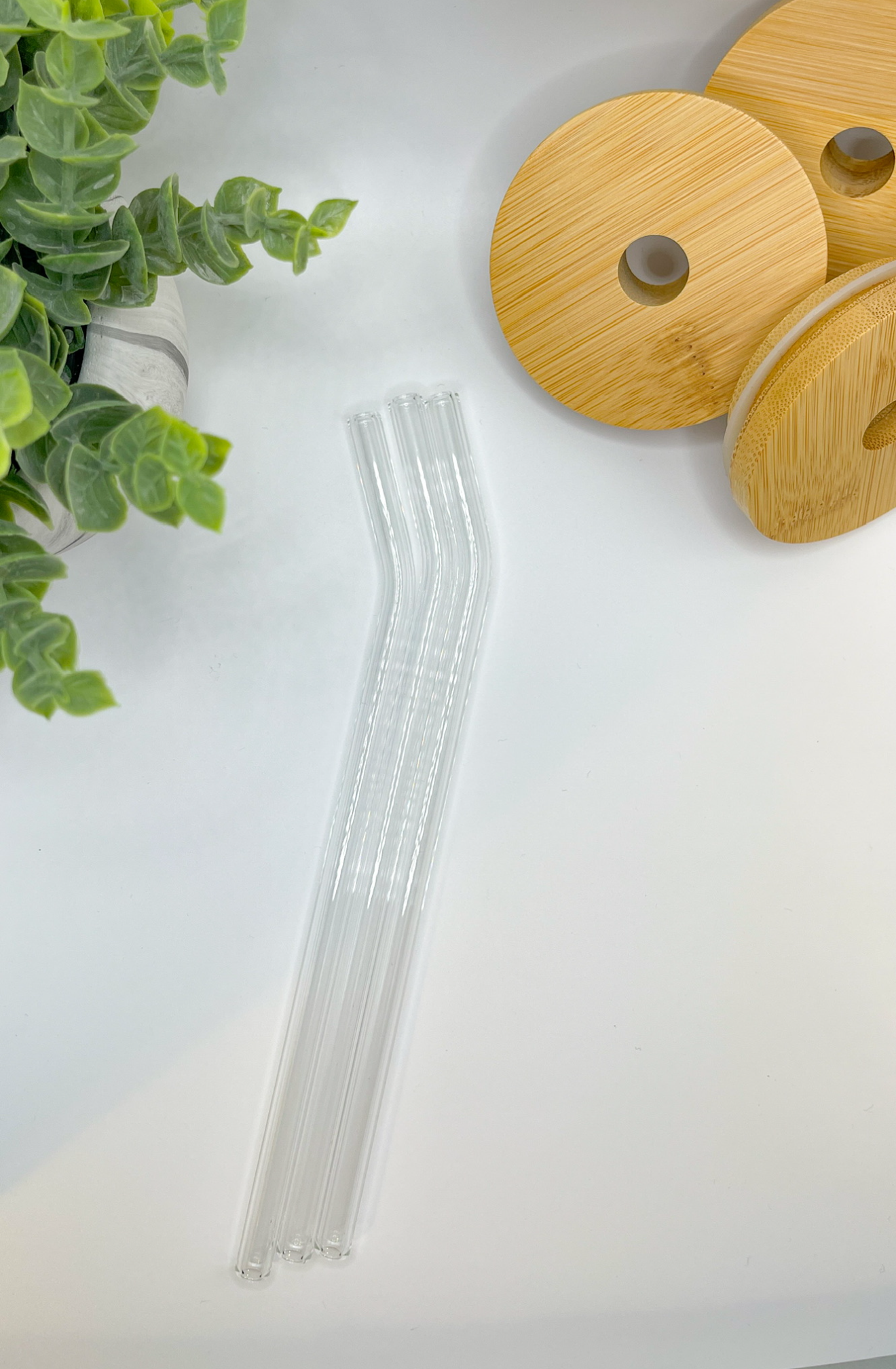 Reusable Glass Straws – Amber, Pink, Green & Clear | Eco-Friendly Straw for Libbey Glass Cups, Tumblers & Iced Coffee