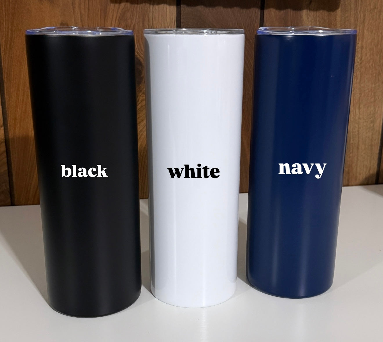 Black Custom Skinny Tumbler – Personalized Stainless Steel Tumbler with Name | Insulated Travel Cup