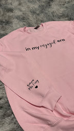 In My Engaged Era Sweatshirt – Custom Engagement Crewneck with “Future Mrs.” Sleeve Detail | Bride Gift