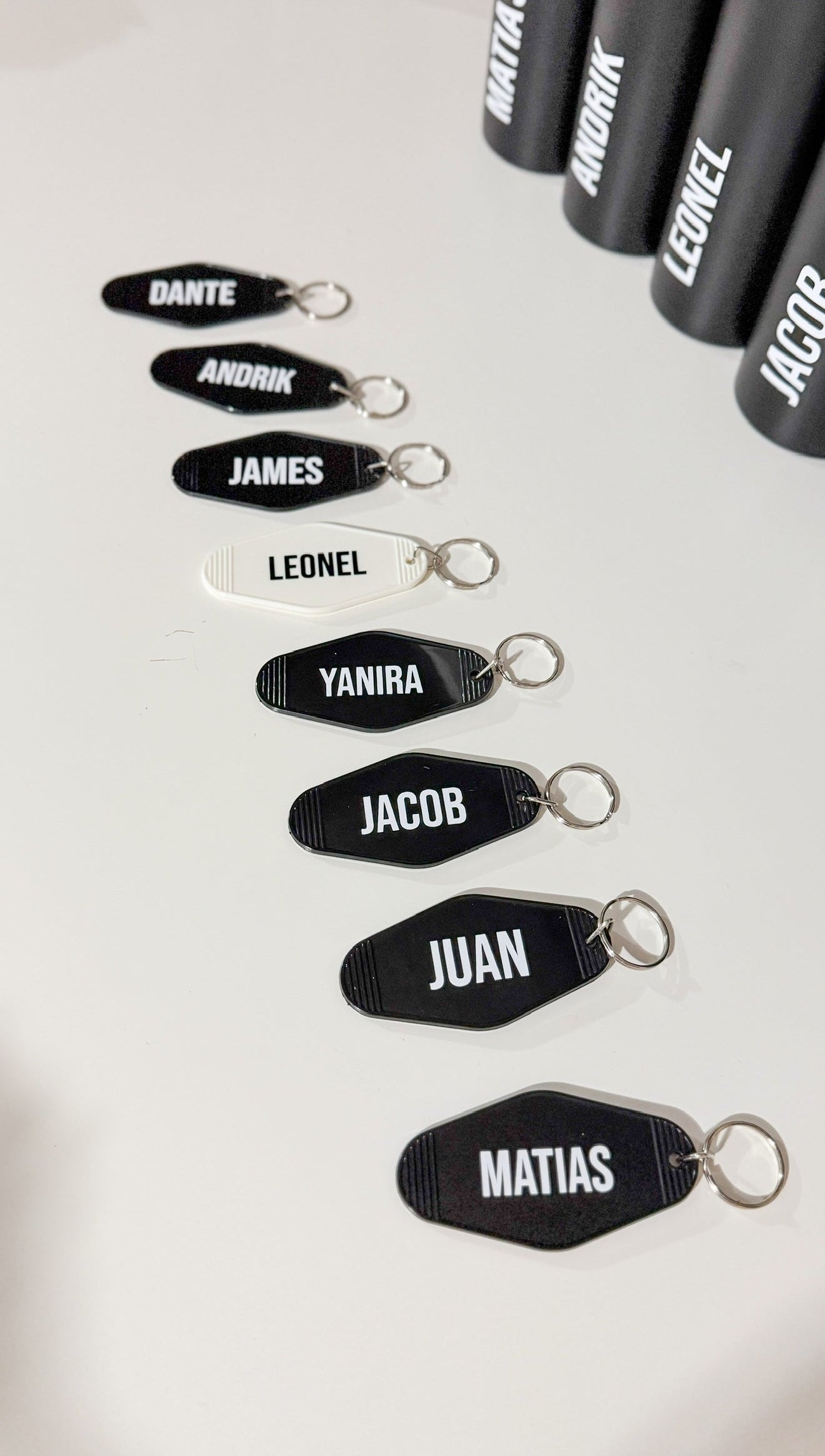 Custom Motel Keychains – Personalized Keychain with Name | Vintage Acrylic Key Tag