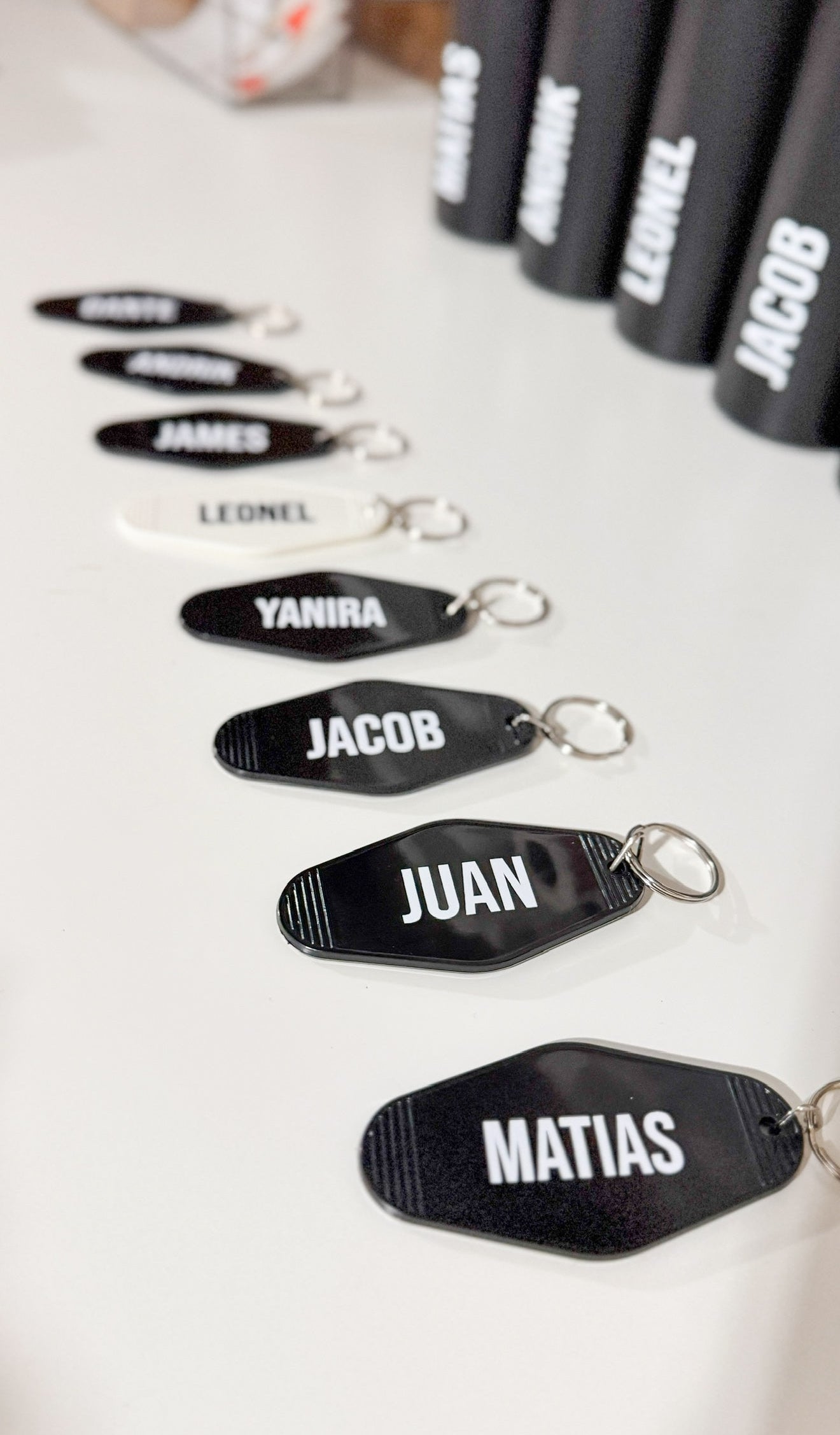 Custom Motel Keychains – Personalized Keychain with Name | Vintage Acrylic Key Tag