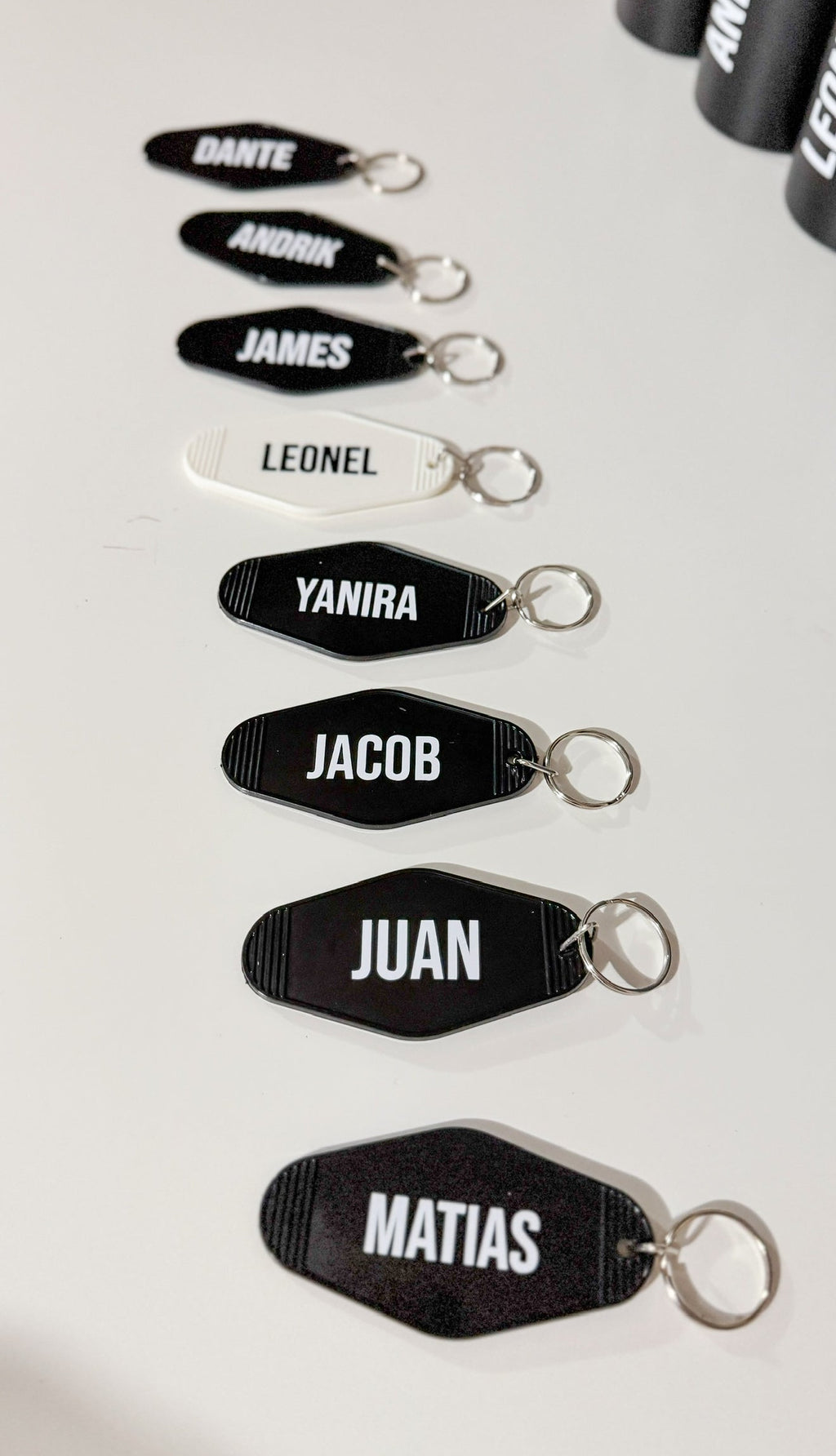 Custom Motel Keychains – Personalized Keychain with Name | Vintage Acrylic Key Tag