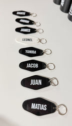 Custom Motel Keychains – Personalized Keychain with Name | Vintage Acrylic Key Tag