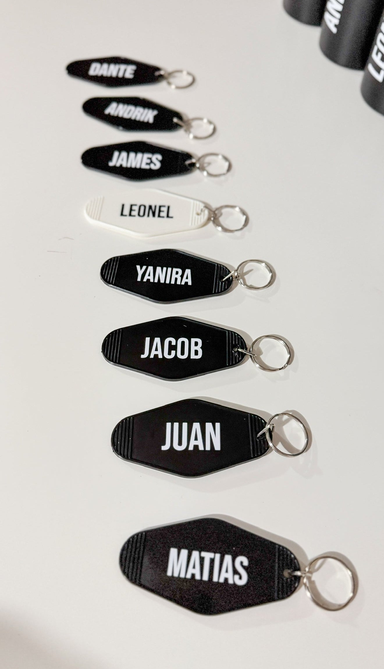 Custom Motel Keychains – Personalized Keychain with Name | Vintage Acrylic Key Tag