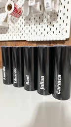 Black Custom Skinny Tumbler – Personalized Stainless Steel Tumbler with Name | Insulated Travel Cup